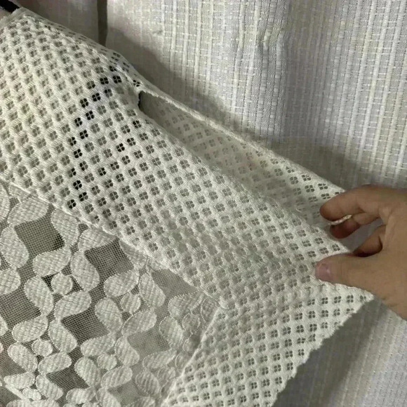 ADIVA Womens S Lace Short Kimono Style Top Crochet Knit Mesh Semi Sheer Blouse - Picture 2 of 12